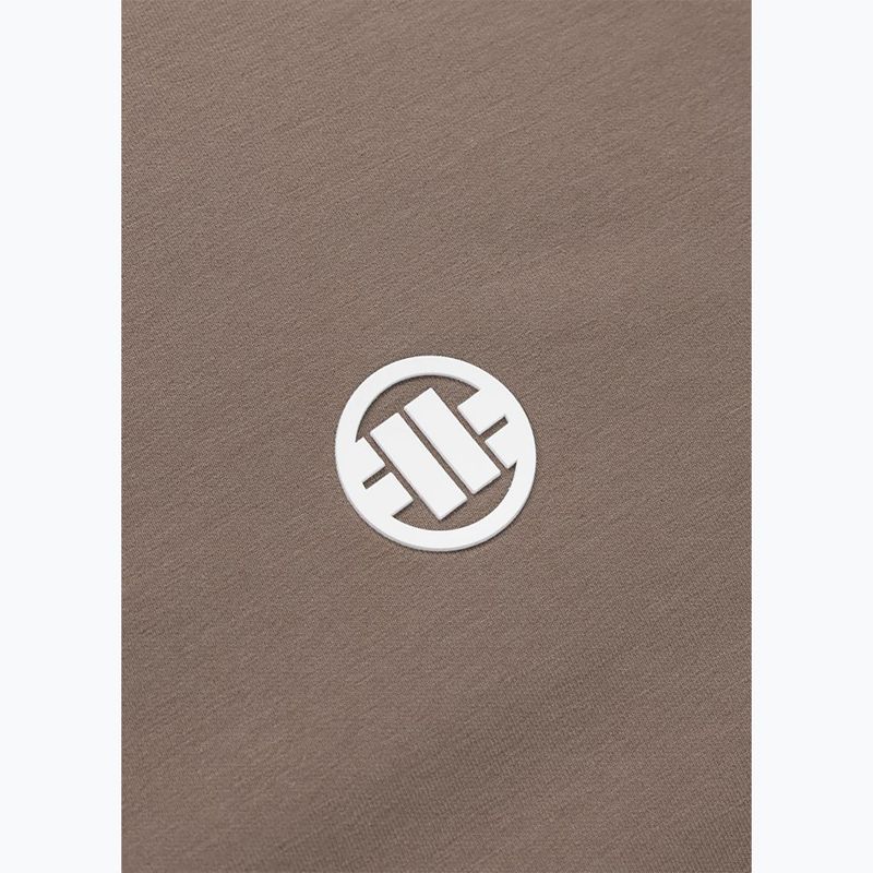 Men's sweatshirt Pitbull Nugget Small Logo Hooded Zip brown savana 10