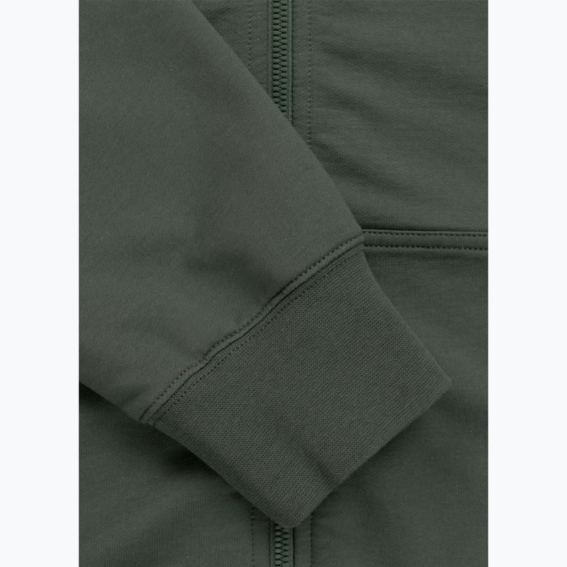 Men's sweatshirt Pitbull Nugget Small Logo Hooded Zip sage green 8