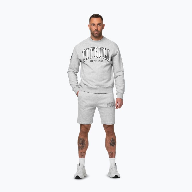 Men's sweatshirt Pitbull Badger Crewneck grey/melange 2