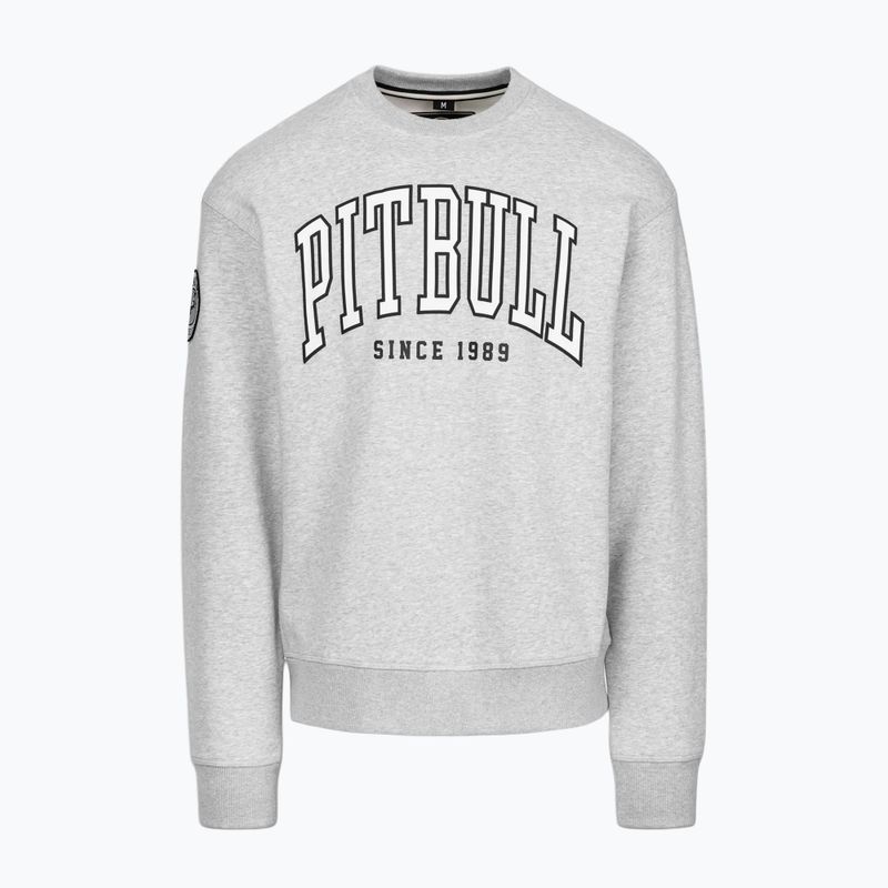 Men's sweatshirt Pitbull Badger Crewneck grey/melange 5