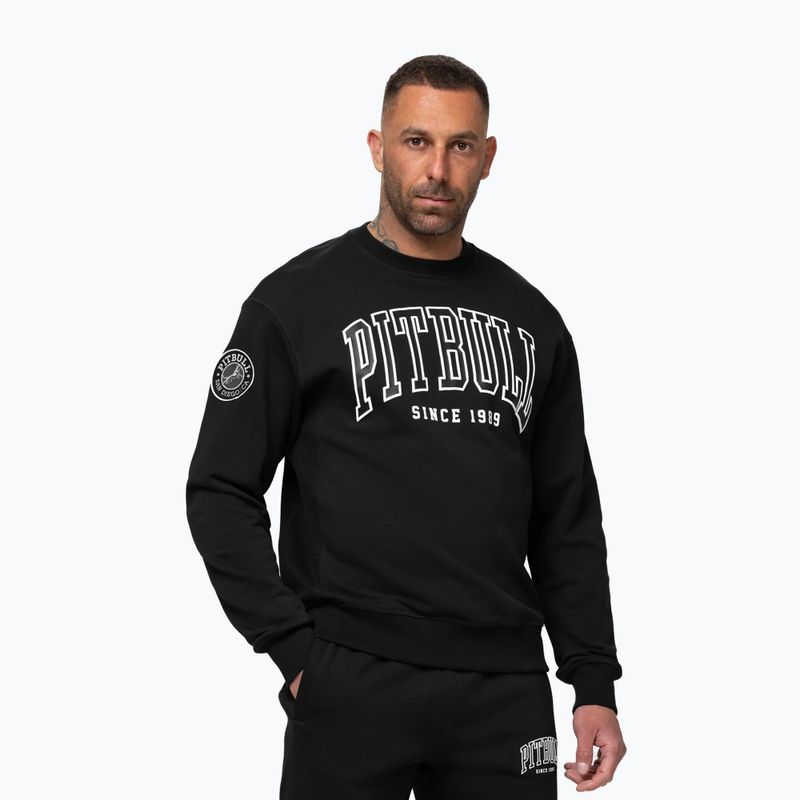 Men's sweatshirt Pitbull Badger Crewneck black 4