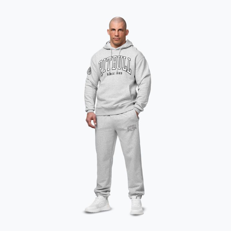 Men's sweatshirt Pitbull Badger Hooded grey/melange 2
