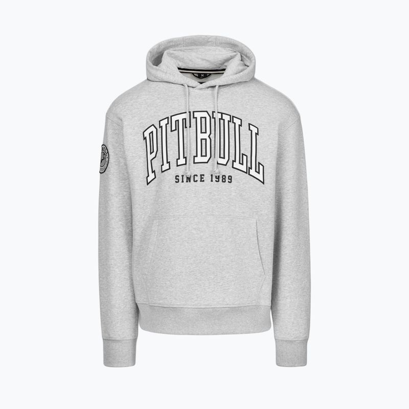 Men's sweatshirt Pitbull Badger Hooded grey/melange 4
