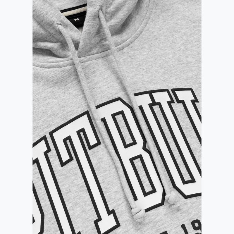 Men's sweatshirt Pitbull Badger Hooded grey/melange 6