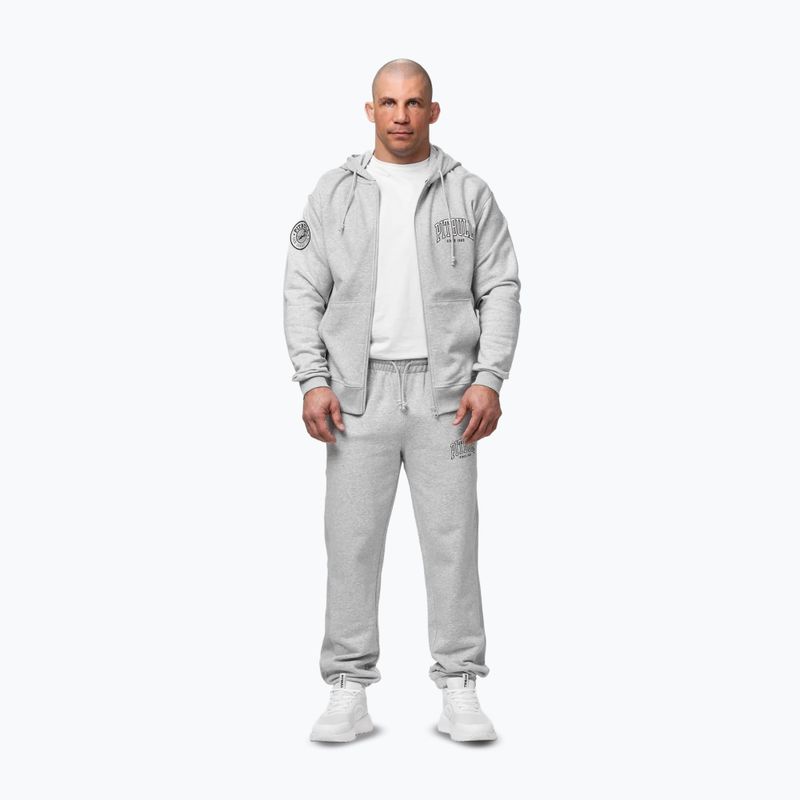 Men's sweatshirt Pitbull Badger Hooded Zip grey/melange 2