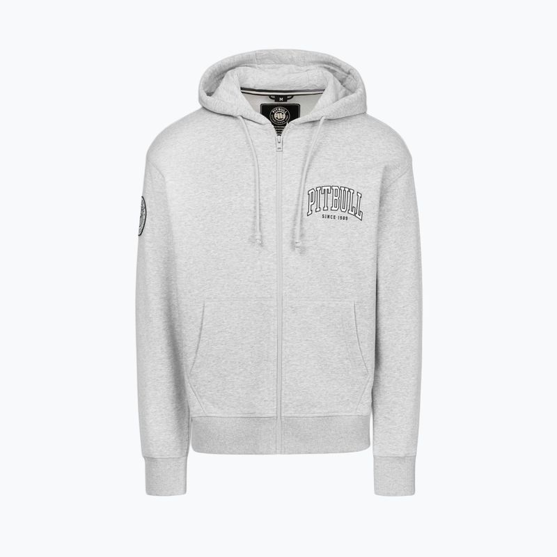 Men's sweatshirt Pitbull Badger Hooded Zip grey/melange 6