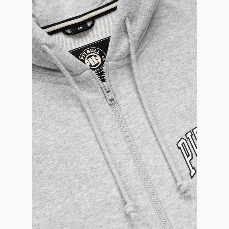 Men's sweatshirt Pitbull Badger Hooded Zip grey/melange 8