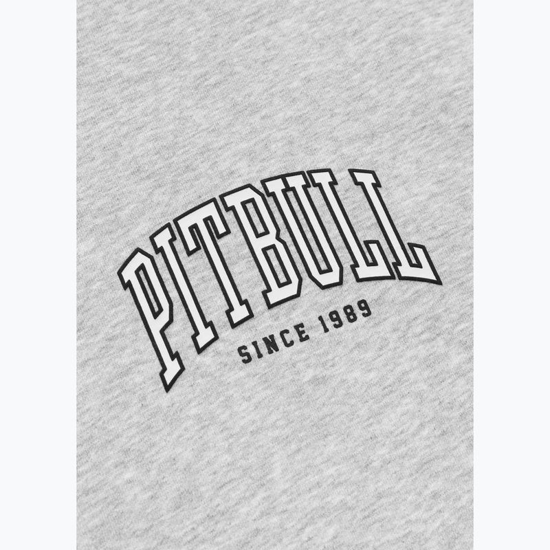 Men's sweatshirt Pitbull Badger Hooded Zip grey/melange 11