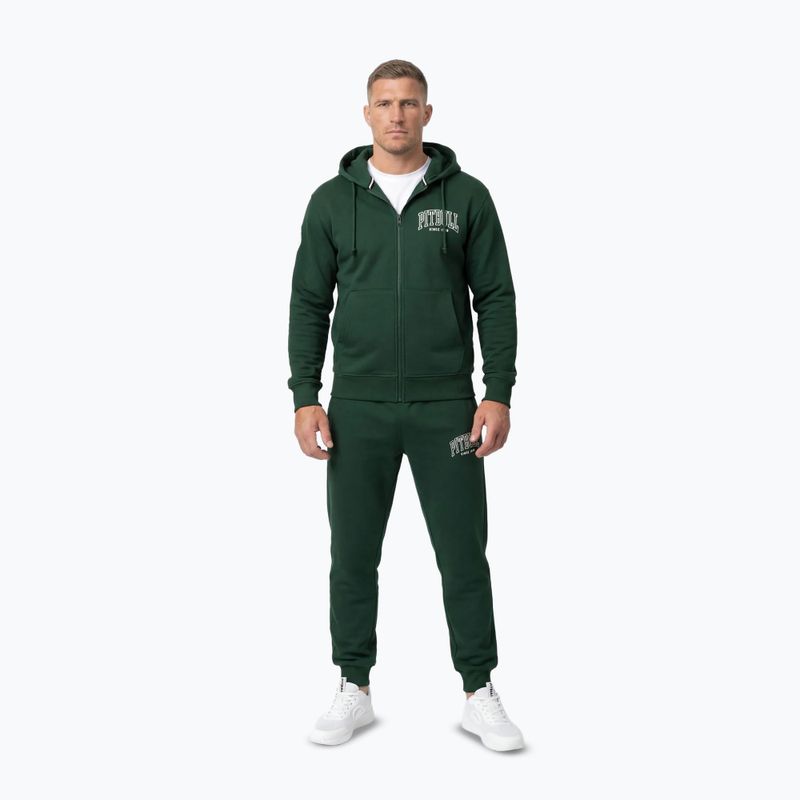Men's sweatshirt Pitbull Badger Hooded Zip hunter/green 2