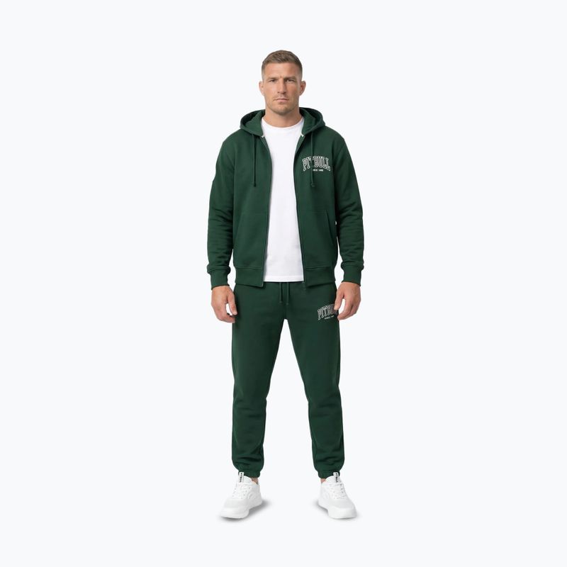 Men's sweatshirt Pitbull Badger Hooded Zip hunter/green 4