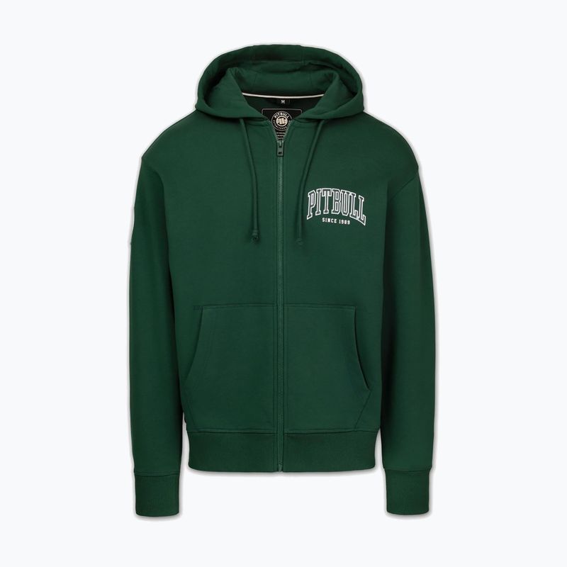 Men's sweatshirt Pitbull Badger Hooded Zip hunter/green 5
