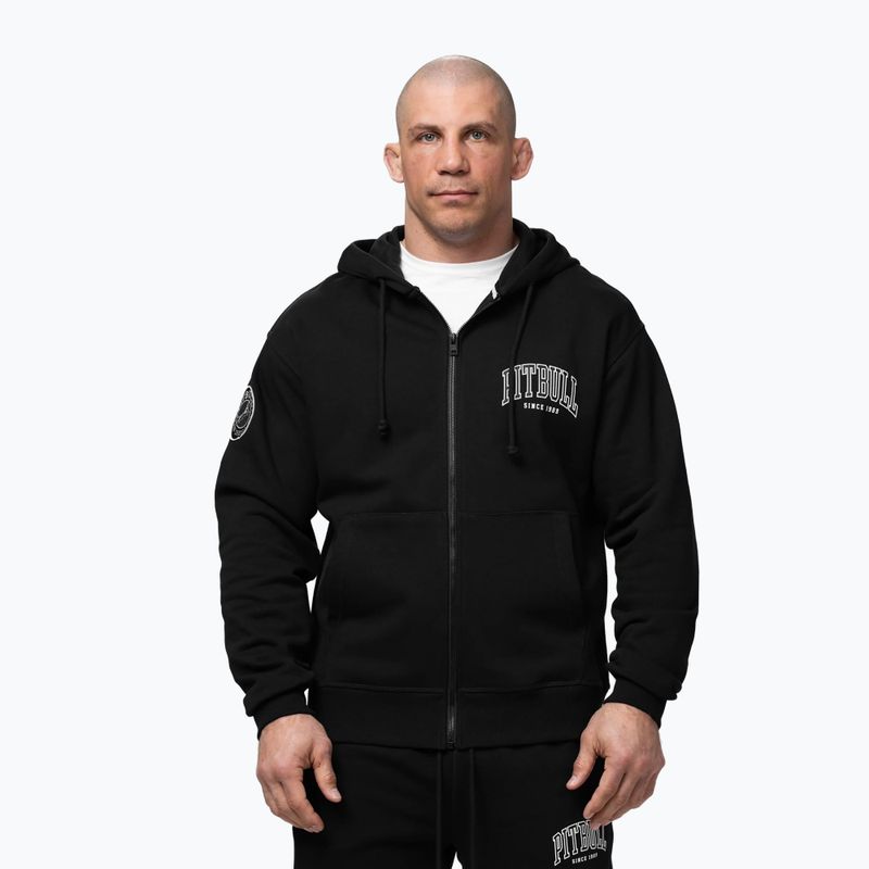 Men's sweatshirt Pitbull Badger Hooded Zip black