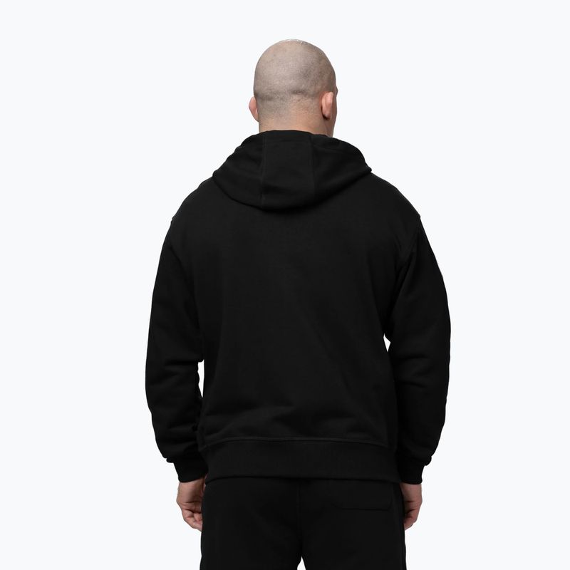 Men's sweatshirt Pitbull Badger Hooded Zip black 3