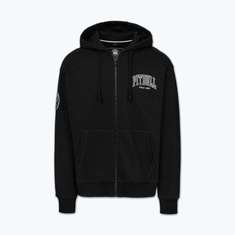 Men's sweatshirt Pitbull Badger Hooded Zip black 5