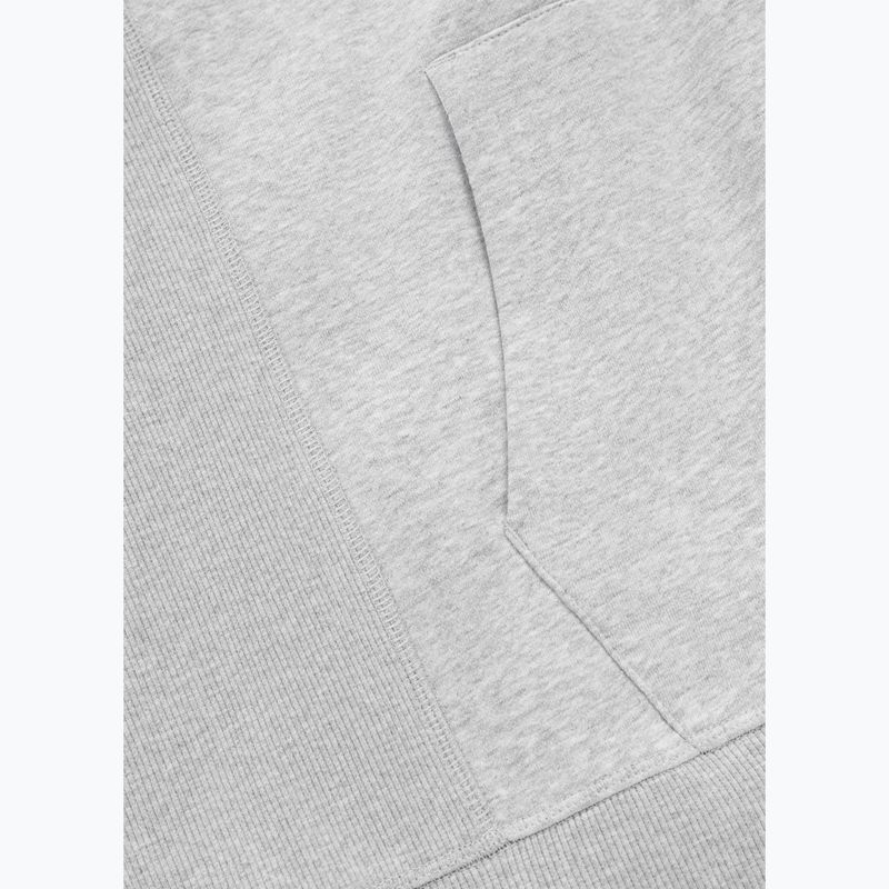 Men's sweatshirt Pitbull Badger Hooded Vest Zip grey/melange 9