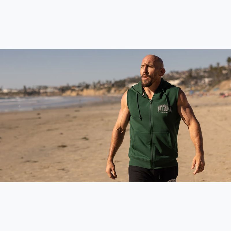 Men's sweatshirt Pitbull Badger Hooded Vest Zip hunter green 12