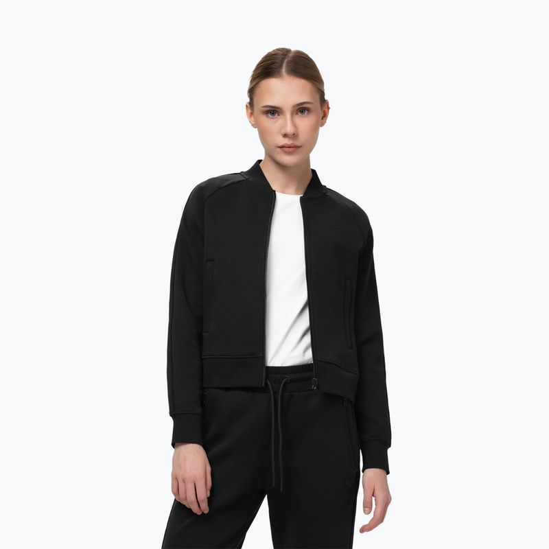 Women's sweatshirt Pitbull Discovery Collar Zip Track Jacket black 4