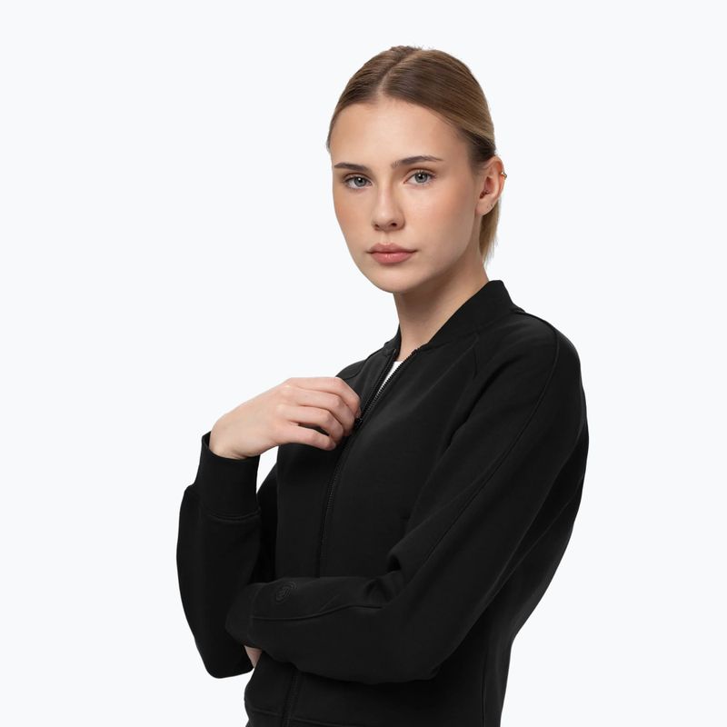 Women's sweatshirt Pitbull Discovery Collar Zip Track Jacket black 5