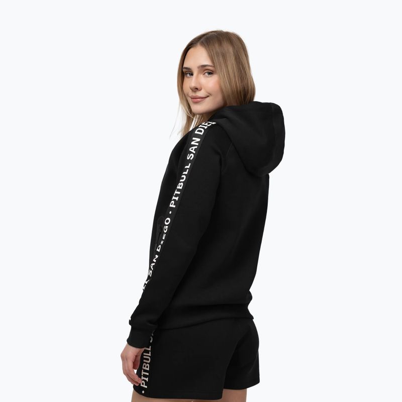 Women's sweatshirt Pitbull Explory Tape Hooded black 3