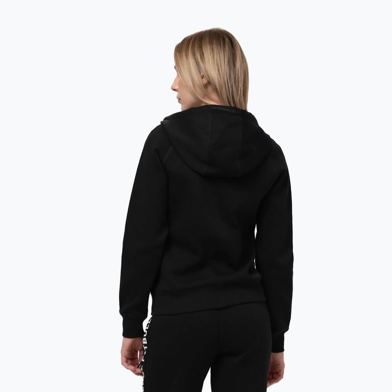 Women's sweatshirt Pitbull Explory Tape Hooded Zip black 3