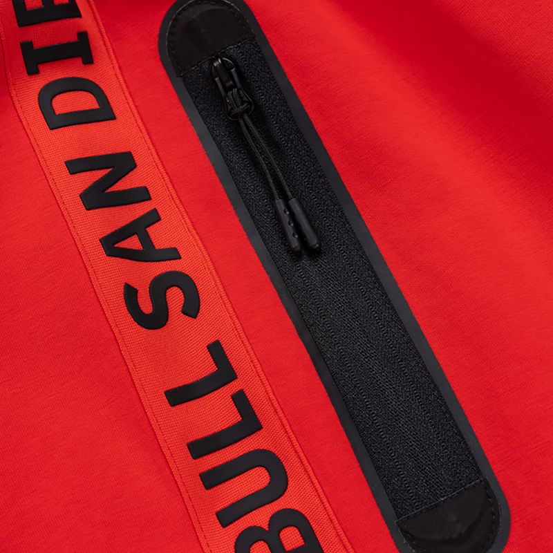 Women's trousers Pitbull Explory Tape Track fluo / red 4