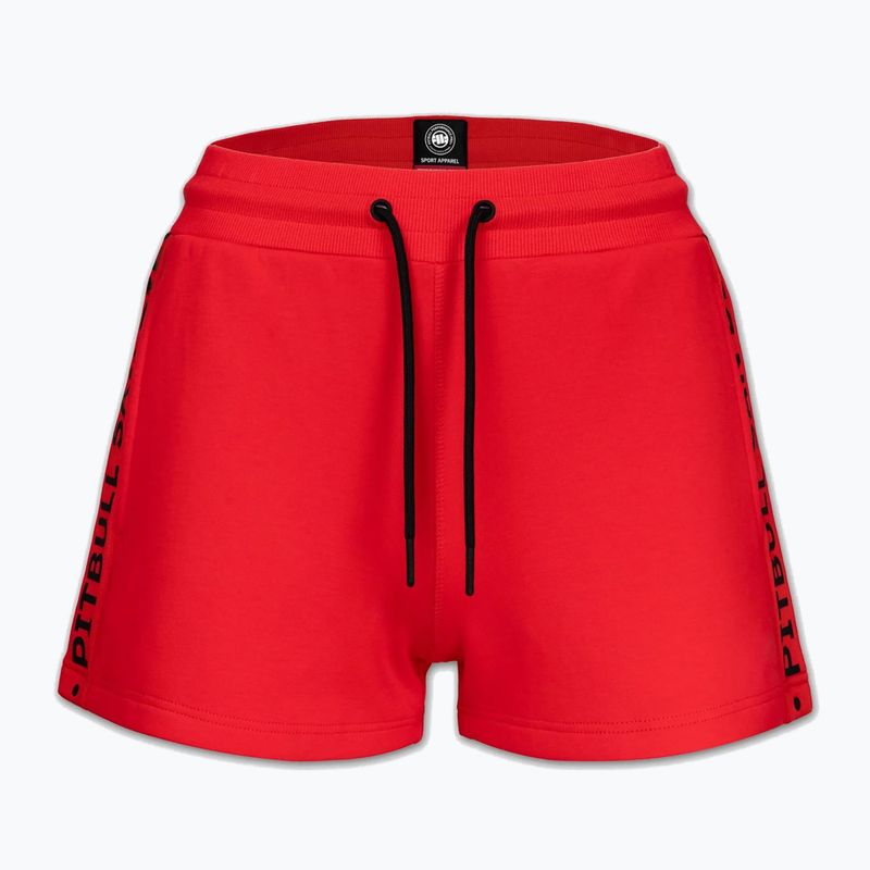 Women's shorts Pitbull Explory Tape fluo/red 5