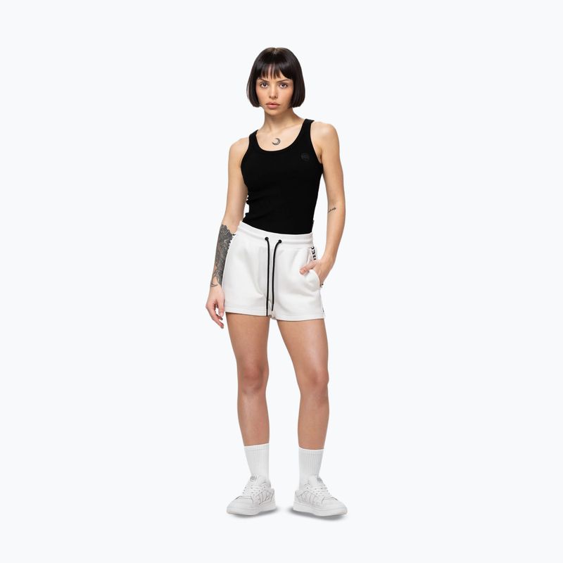 Women's shorts Pitbull Explory Tape off white 2