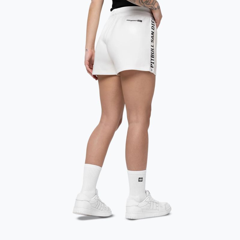 Women's shorts Pitbull Explory Tape off white 3