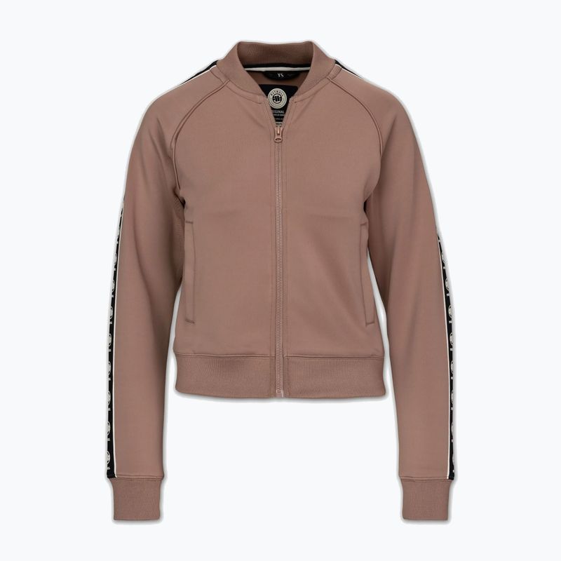 Women's sweatshirt Pitbull Verona Collar Zip chocolate mousse 6