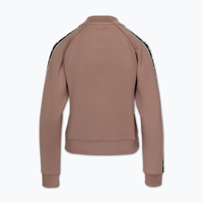 Women's sweatshirt Pitbull Verona Collar Zip chocolate mousse 7