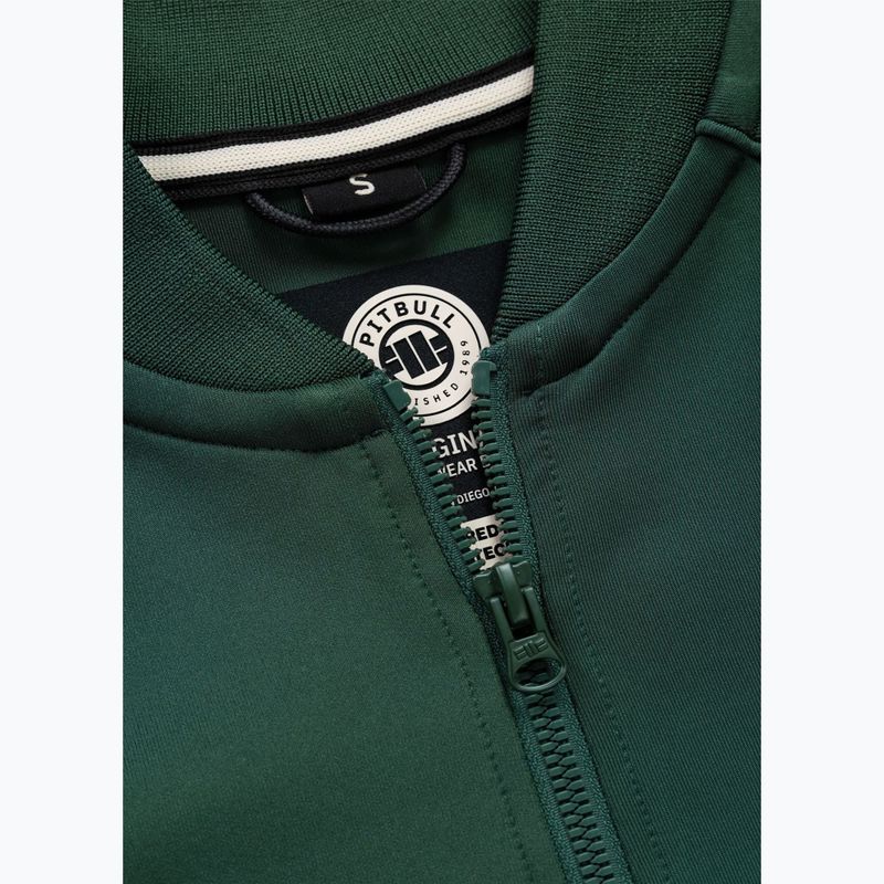 Women's sweatshirt Pitbull Verona Collar Zip bottle green 8