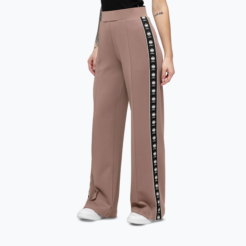 Women's trousers Pitbull Verona Wide Leg chocolate mousse 5