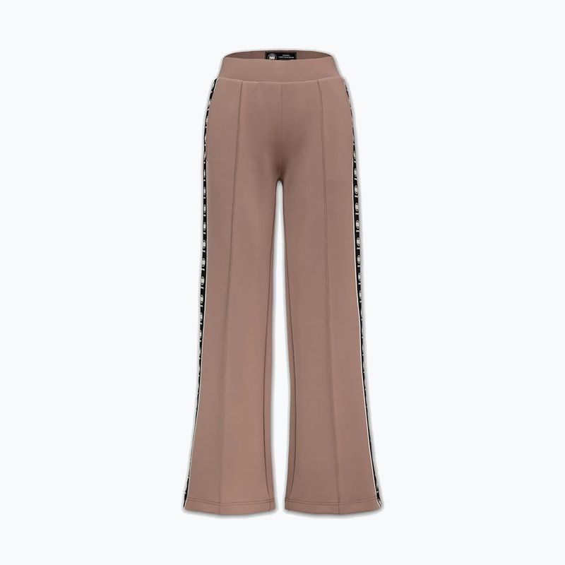 Women's trousers Pitbull Verona Wide Leg chocolate mousse 6