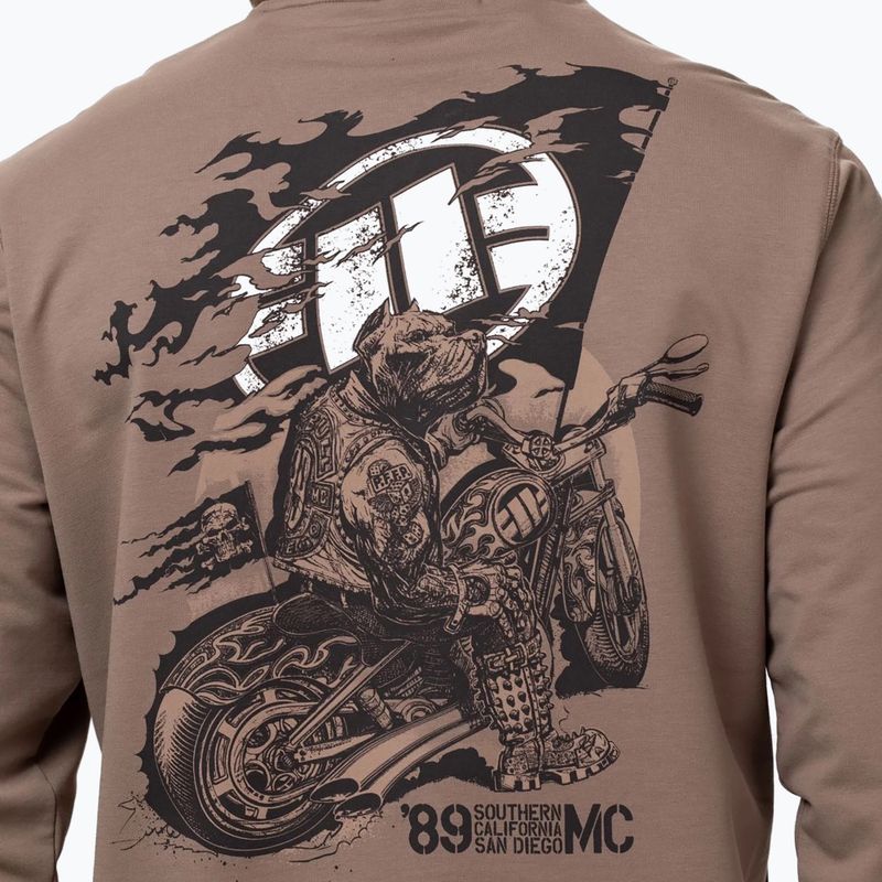 Men's sweatshirt Pitbull MC Crewneck Sweatshirt brown savana 3