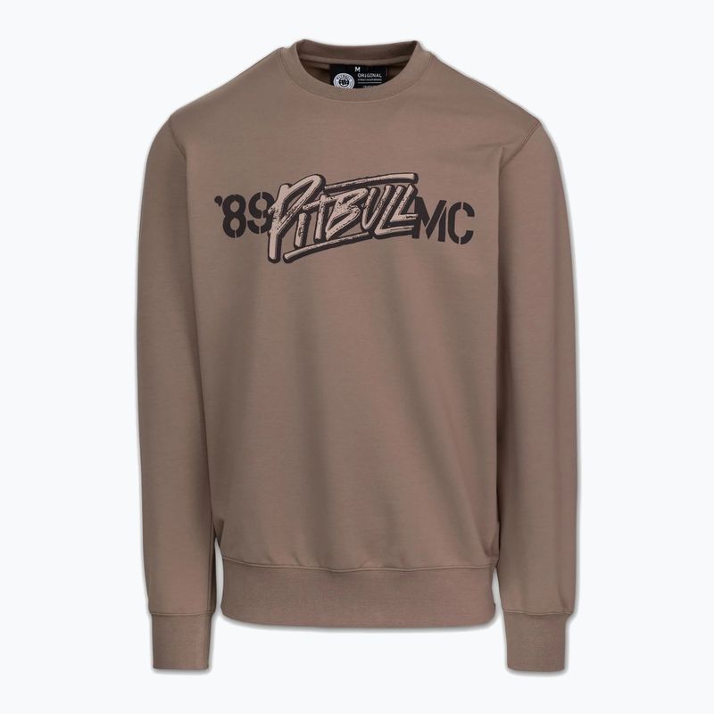 Men's sweatshirt Pitbull MC Crewneck Sweatshirt brown savana 4