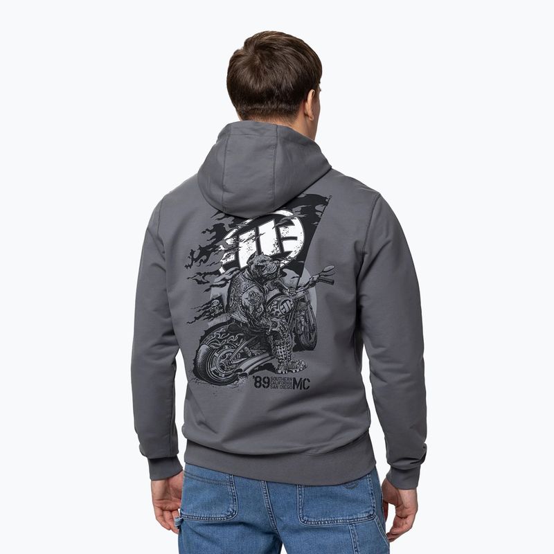 Men's sweatshirt Pitbull MC Sweatshirt Hooded graphite 3