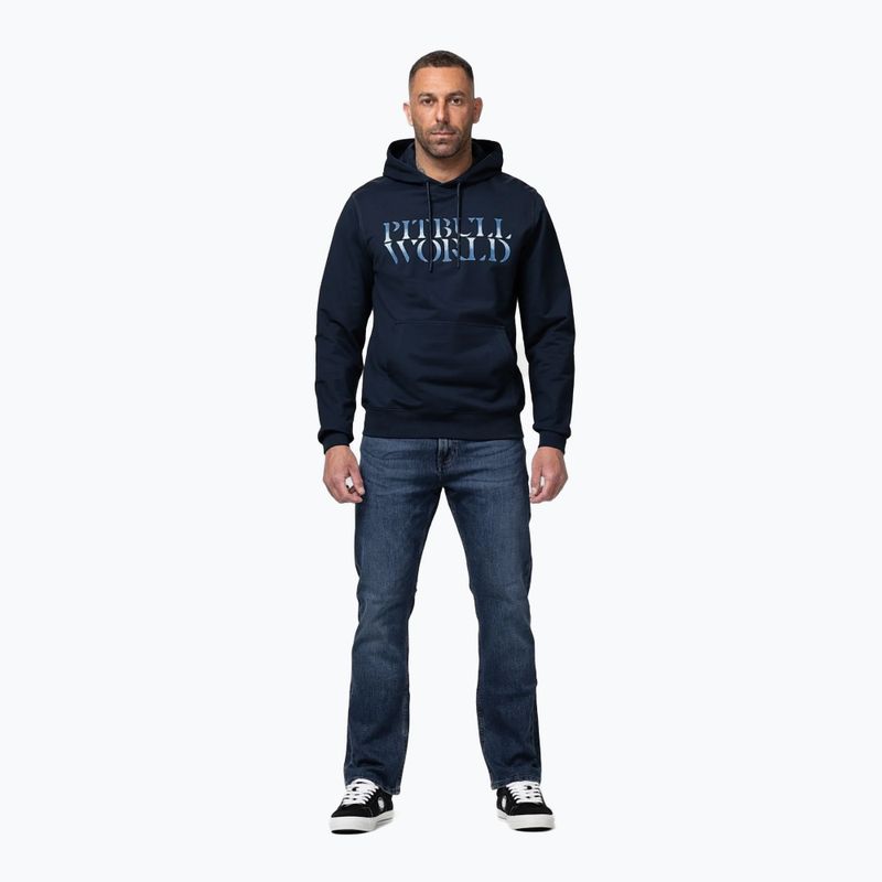 Men's sweatshirt Pitbull World Sweatshirt Hooded dark navy 2