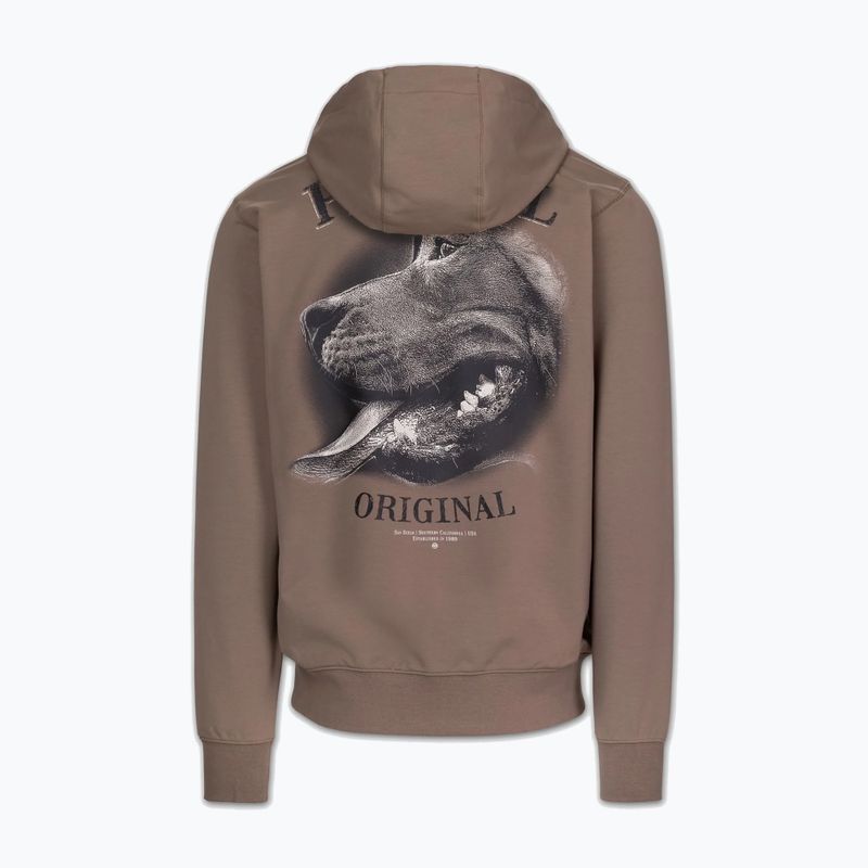 Men's sweatshirt Pitbull Midnight Sweatshirt Hooded brown savana 8