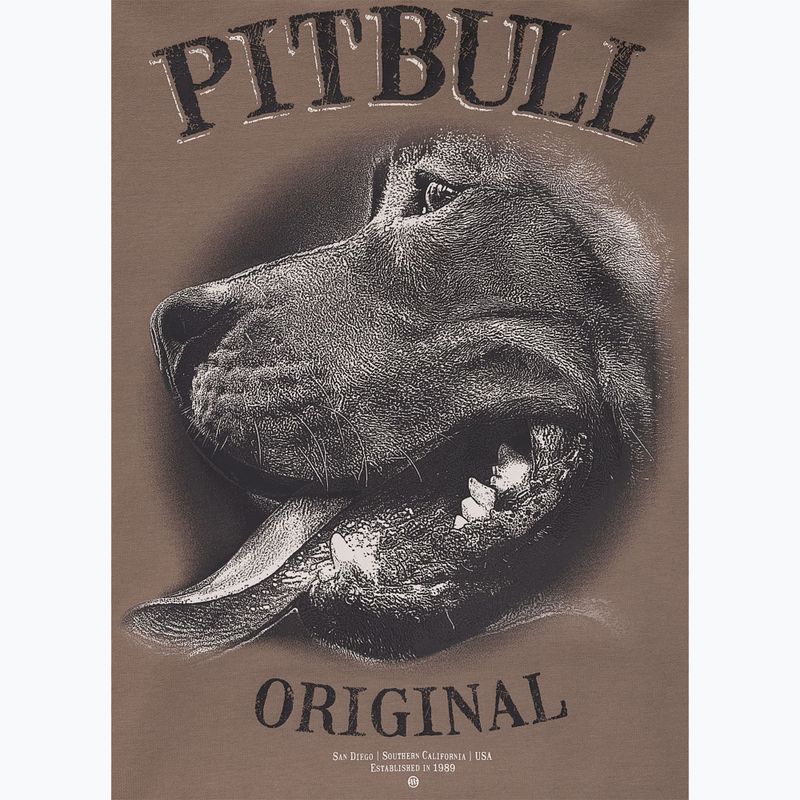 Men's sweatshirt Pitbull Midnight Sweatshirt Hooded brown savana 13