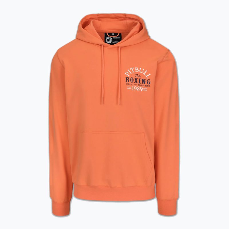 Men's sweatshirt Pitbull Bloodline 2 Sweatshirt Hooded fluo orange 5