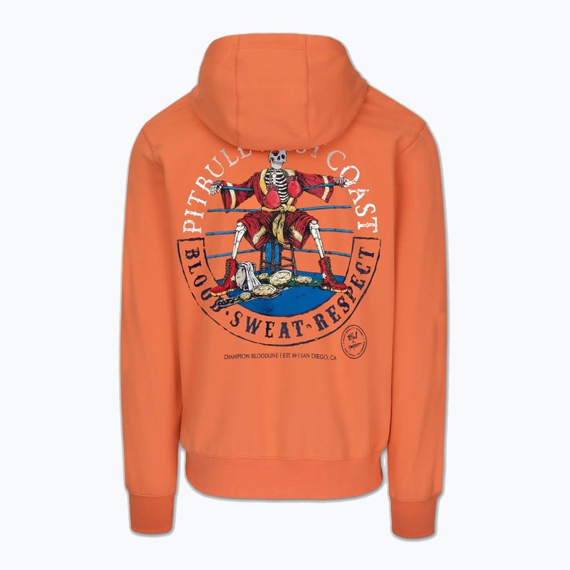Men's sweatshirt Pitbull Bloodline 2 Sweatshirt Hooded fluo orange 6