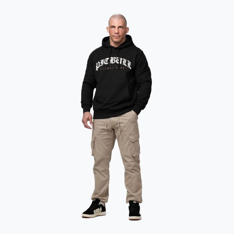 Men's sweatshirt Pitbull Tatto Hooded black 2