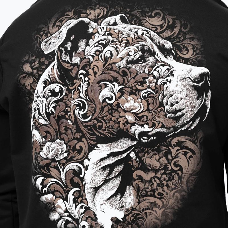 Men's sweatshirt Pitbull Tatto Hooded black 4