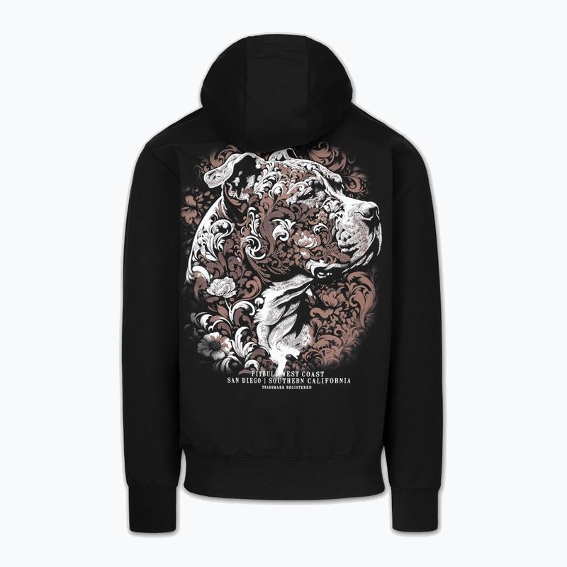 Men's sweatshirt Pitbull Tatto Hooded black 6