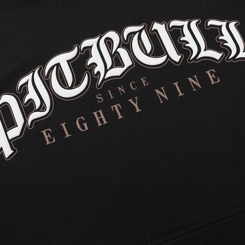 Men's sweatshirt Pitbull Tatto Hooded black 9