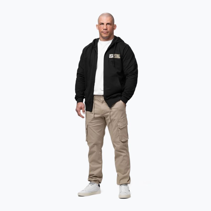 Men's sweatshirt Pitbull USA Hooded Zip black 2
