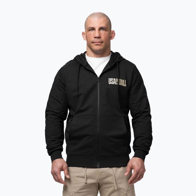 Men's sweatshirt Pitbull USA Hooded Zip black 4