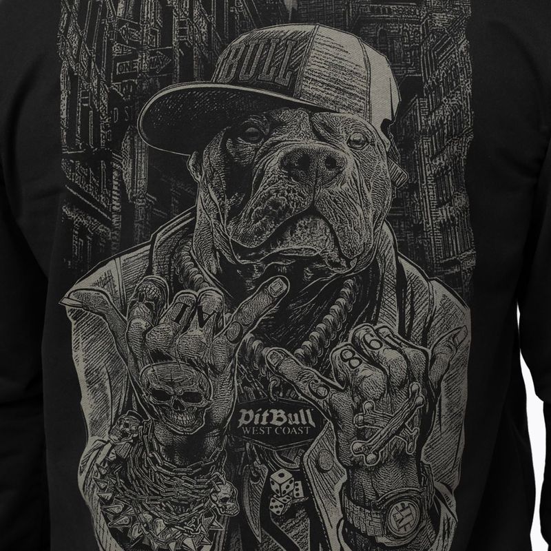 Men's sweatshirt Pitbull USA Hooded Zip black 5