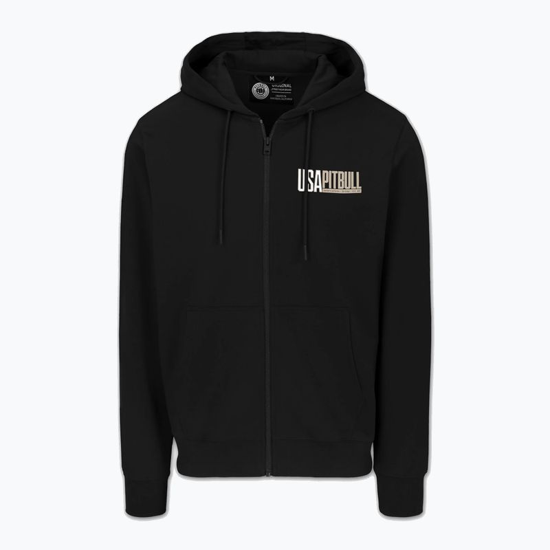 Men's sweatshirt Pitbull USA Hooded Zip black 6