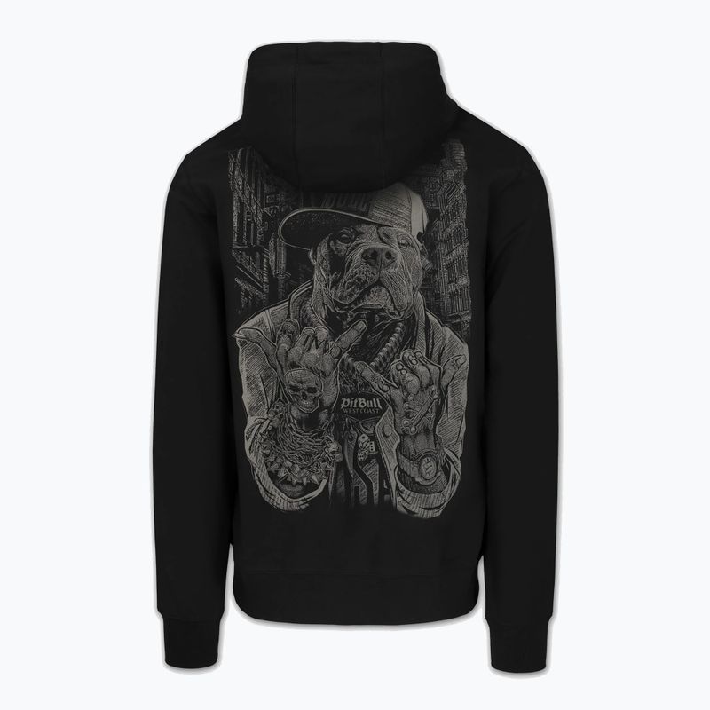 Men's sweatshirt Pitbull USA Hooded Zip black 7